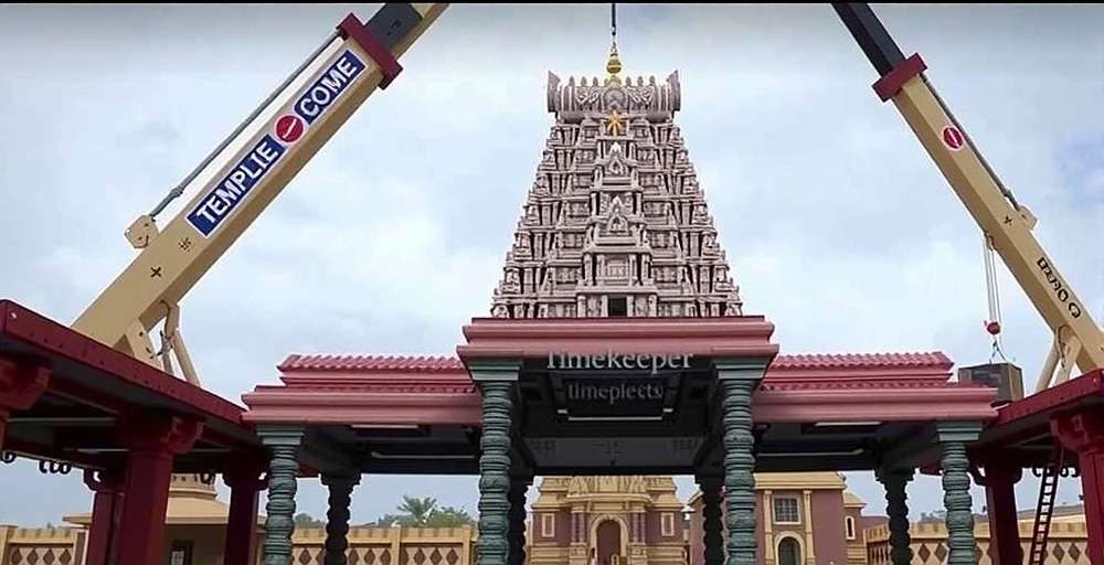 Temple Timekeeper Temple Expansion Temple Timekeeper temple expansion screen showing a North Indian nagara-style temple being upgraded with a new gopuram